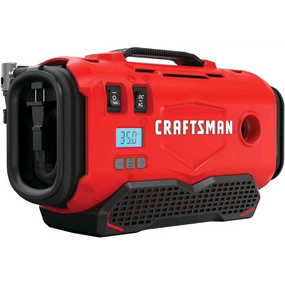 CRAFTSMAN V20 Tire Inflator Portable Air Compressor 3 Modes Cordless 120V